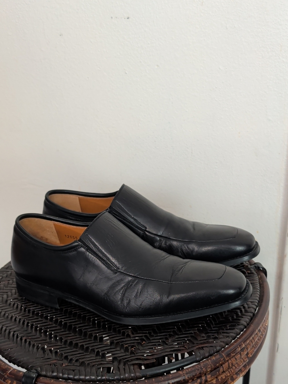 Magnanni Men Size 7.5 D Black Loafers
